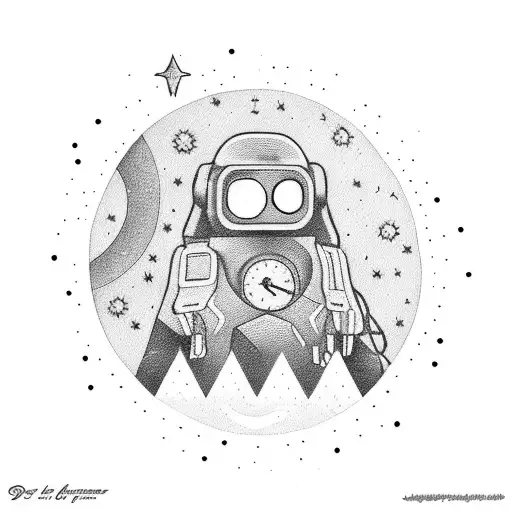 Human, watch out don't go, little  under the stars!  Let through you pass gentle starlight!  That you don't regret anyth tattoo design idea