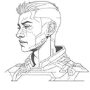 cyberpunk neck tattoo tattoo design idea