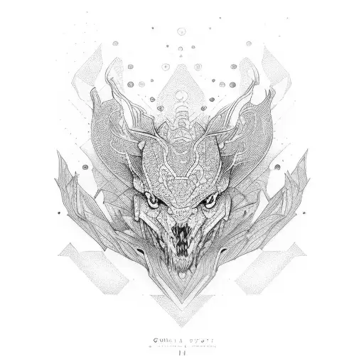 omega tattoo design idea