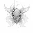 omega tattoo design idea