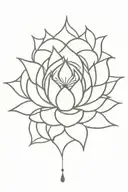 sun rays wave pattern breathe unalienable spiral lotus tattoo design idea
