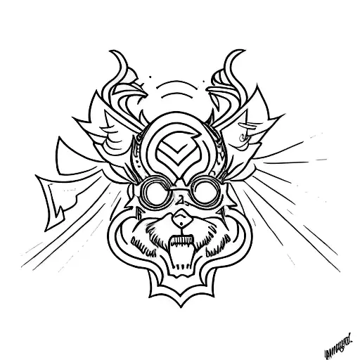 written "m g a p m" in cursive with an angle tattoo design idea