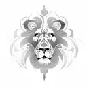 Lion Skull tattoo design idea