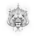 Lion Skull tattoo design idea