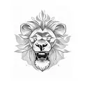 Lion Skull tattoo design idea