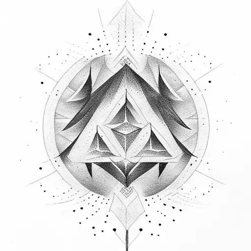 Title: "Whispers of the Elements"  Description: Create a minimalist tattoo design that beautifully combines the enchanti tattoo design idea