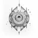 Title: "Whispers of the Elements"  Description: Create a minimalist tattoo design that beautifully combines the enchanti tattoo design idea