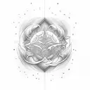 Title: "Whispers of the Elements"  Description: Create a minimalist tattoo design that beautifully combines the enchanti tattoo design idea