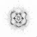 Title: "Whispers of the Elements"  Description: Create a minimalist tattoo design that beautifully combines the enchanti tattoo design idea