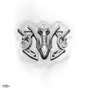 Thor and hammer  tattoo design idea