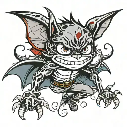 billy bat tattoo design idea