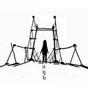 Cause there were pages turned with the bridges burned Everything you lose is a step you take tattoo design idea