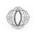 baseball field tattoo design idea