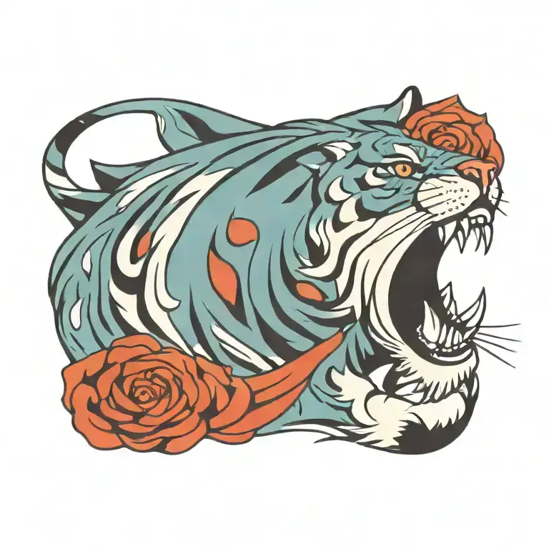 tiger tattoo design idea
