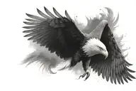 ultra realistic eagle tattoo design idea