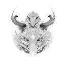 Hornbill tattoo design idea