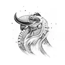 Hornbill tattoo design idea