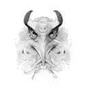 Hornbill tattoo design idea