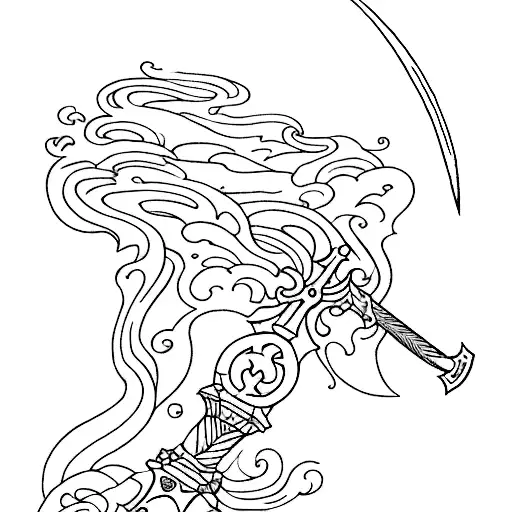 oathbringer sword from the stormlight archives tattoo design idea