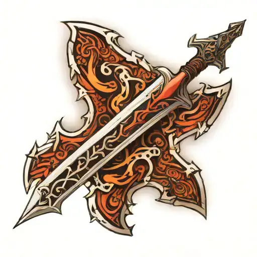 narsil sword tattoo design idea