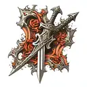 narsil sword tattoo design idea