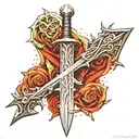 narsil sword tattoo design idea