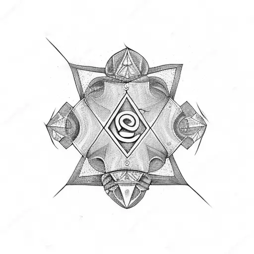 2 dices tattoo design idea