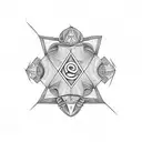 2 dices tattoo design idea