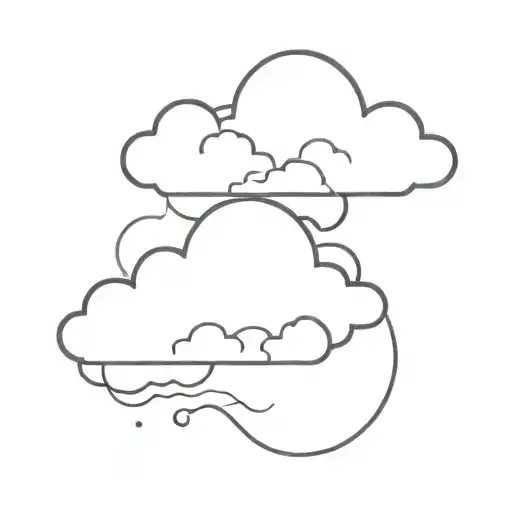 cloud tattoo design idea