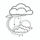 cloud tattoo design idea