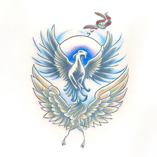 Phoenix Bird, FIREBIRD, Drawing, Tattoo, Simurgh, Huma Bird, Painting  transparent background PNG clipart | HiClipart