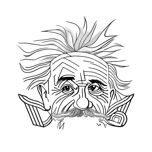 albert Einstein potion tattoo design idea