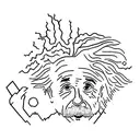 albert Einstein potion tattoo design idea