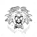 albert Einstein potion tattoo design idea