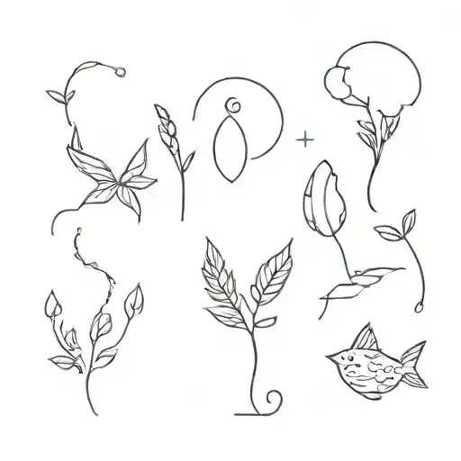 stick and poke tattoo simple tattoo design idea