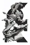 greek god Hermes tattoo design idea