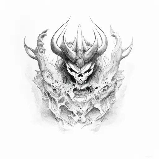 devils in my veins  tattoo design idea