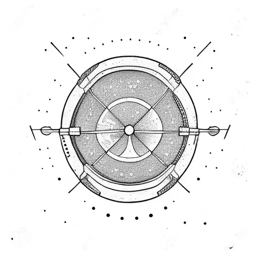 row boat in space tattoo design idea