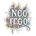 text written tattoo design idea