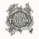 text written tattoo design idea