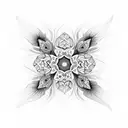 A mandala made of hummingbirds and flowers tattoo design idea