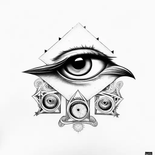 three clocks, large eye on shoulder starting from shoulder blade across shoulder, tree of life, raven bird and prefer it tattoo design idea