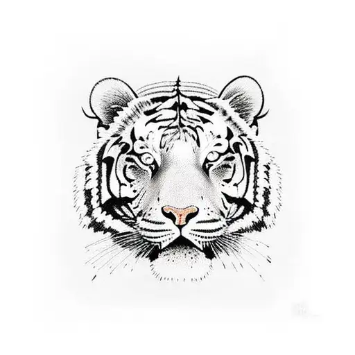 tiger and Thai warrior tattoo design idea