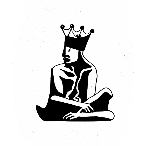 Enjoy The Silence King tattoo design idea