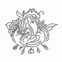 A tattoo of my mother's birthday, on november 10th of 1993. tattoo design idea