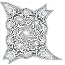 fractal art extruding tattoo design idea