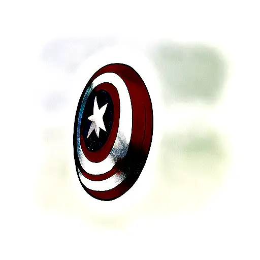 captain america shield tattoo design idea