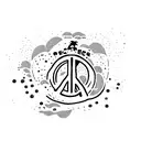peace in the hurricane tattoo design idea