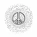 peace in the hurricane tattoo design idea