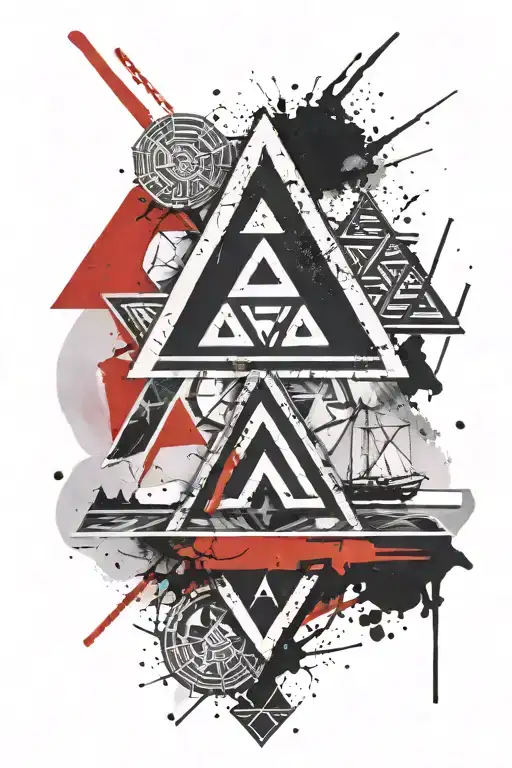 valknut symbol tattoo design idea